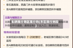 车辆限行郊区限行吗(市区限行时段)