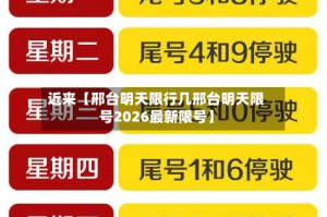 近来【邢台明天限行几邢台明天限号2026最新限号】