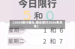 【2024限行烟台,烟台限行2026单双号】