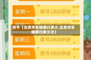 关于【北京市车辆限行多少,北京市车辆限行多少次】