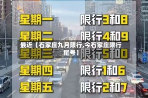 最近【石家庄九月限行,今石家庄限行尾号】