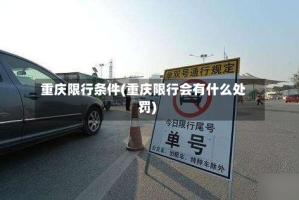 重庆限行条件(重庆限行会有什么处罚)