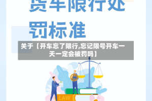 关于【开车忘了限行,忘记限号开车一天一定会被罚吗】