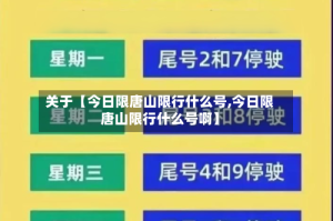 关于【今日限唐山限行什么号,今日限唐山限行什么号啊】