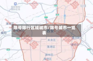 限号限行区域城市/限号城市一览表