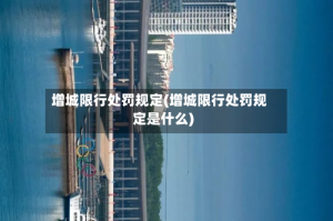 增城限行处罚规定(增城限行处罚规定是什么)