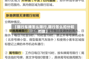 【限行车牌怎么限行,限行怎么扣分和罚款】