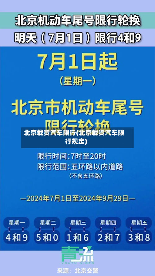北京载货汽车限行(北京载货汽车限行规定)-第1张图片