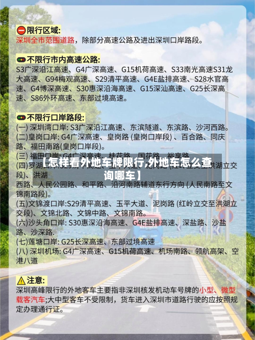 【怎样看外地车牌限行,外地车怎么查询哪车】-第2张图片