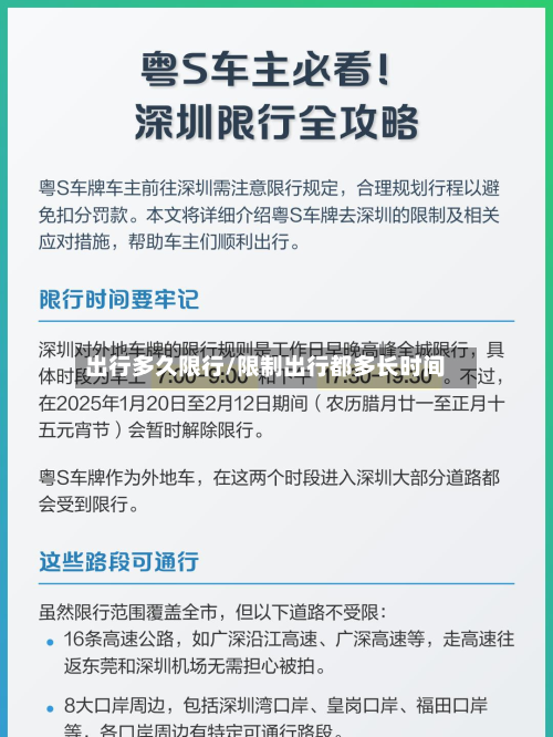出行多久限行/限制出行都多长时间-第1张图片