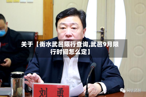 关于【衡水武邑限行查询,武邑9月限行时间怎么定】-第2张图片