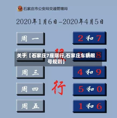 关于【石家庄7座限行,石家庄车辆限号规则】-第2张图片