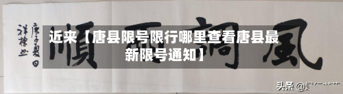 近来【唐县限号限行哪里查看唐县最新限号通知】-第1张图片