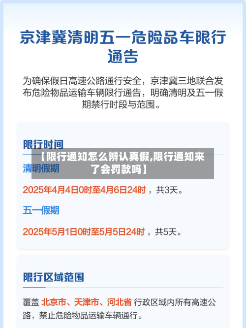 【限行通知怎么辨认真假,限行通知来了会罚款吗】-第3张图片