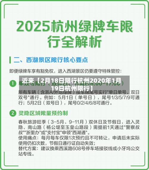近来【2月18日限行杭州2020年1月19日杭州限行】-第1张图片