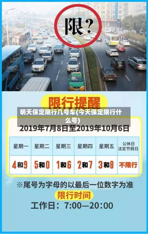 明天保定限行几号车(今天保定限行什么号)-第2张图片