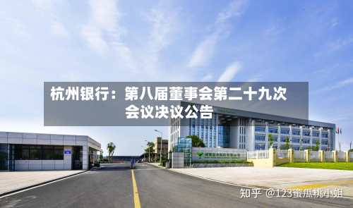 杭州银行：第八届董事会第二十九次会议决议公告-第1张图片