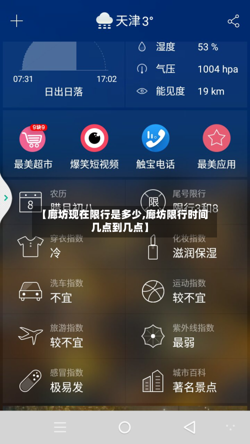 【廊坊现在限行是多少,廊坊限行时间几点到几点】-第3张图片