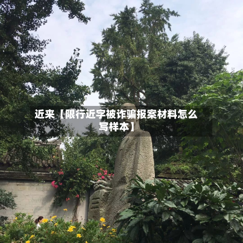 近来【限行近字被诈骗报案材料怎么写样本】-第2张图片