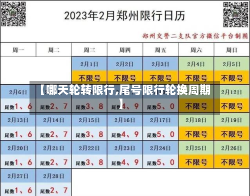【哪天轮转限行,尾号限行轮换周期】-第3张图片
