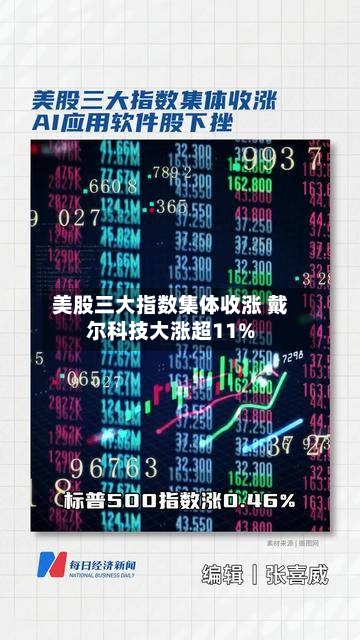 美股三大指数集体收涨 戴尔科技大涨超11%-第1张图片