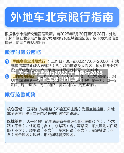 关于【宁波限行2022,宁波限行2025外地车牌限行规定】-第1张图片