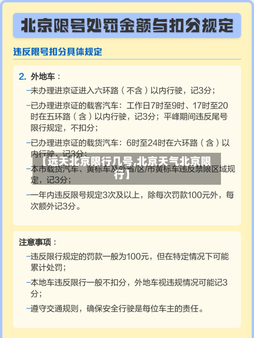 【远天北京限行几号,北京天气北京限行】-第3张图片