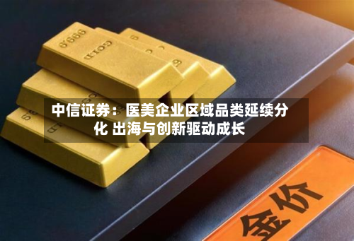 中信证券：医美企业区域品类延续分化 出海与创新驱动成长-第2张图片