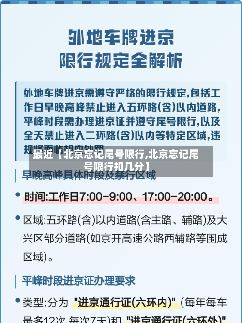最近【北京忘记尾号限行,北京忘记尾号限行扣几分】-第3张图片