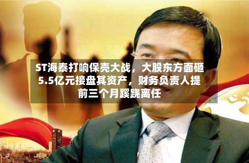 ST海泰打响保壳大战，大股东方面砸5.5亿元接盘其资产	，财务负责人提前三个月蹊跷离任-第1张图片