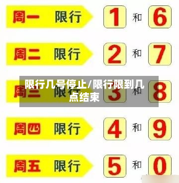 限行几号停止/限行限到几点结束-第3张图片