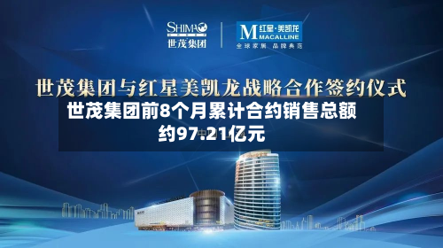 世茂集团前8个月累计合约销售总额约97.21亿元-第2张图片