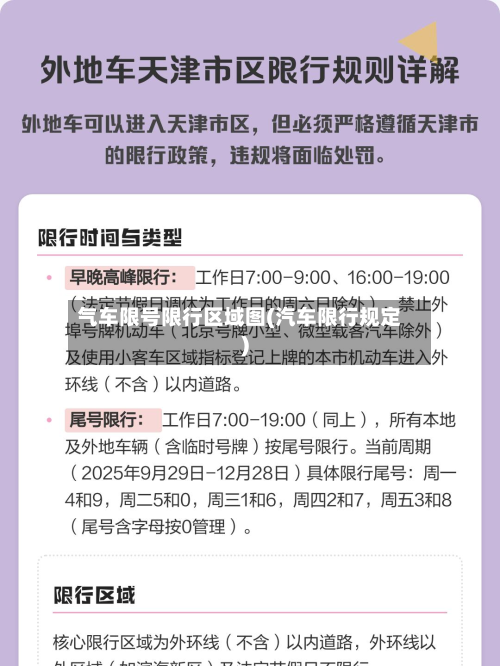 气车限号限行区域图(汽车限行规定)-第3张图片