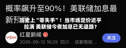 历史上“零失手”！当市场定价近乎拉满 美联储今夜加息已无退路？-第1张图片
