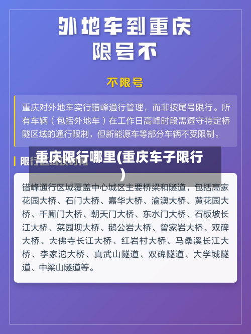 重庆限行哪里(重庆车子限行)-第3张图片