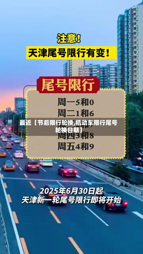 最近【节后限行轮换,机动车限行尾号轮换日期】-第3张图片