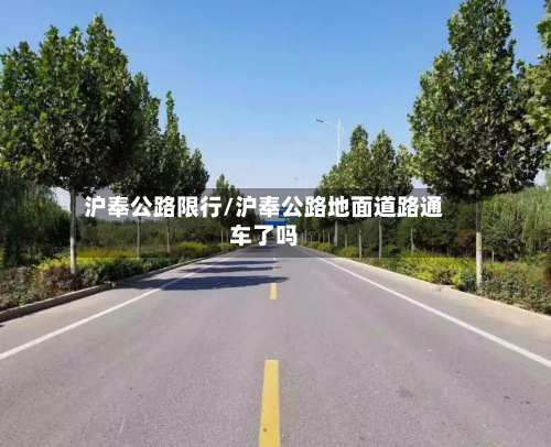 沪奉公路限行/沪奉公路地面道路通车了吗-第1张图片