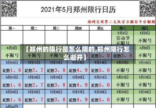 【郑州的限行是怎么限的,郑州限行怎么避开】-第2张图片