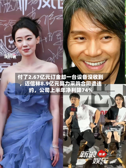 付了2.67亿元订金却一台设备没收到，迈信林8.9亿元算力采购合同遭违约	，公司上半年净利降74%-第1张图片
