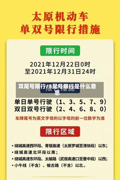 双尾号限行/5尾号限行是什么意思-第1张图片