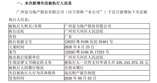 地产大佬李思廉被限高！旗下富力地产此前因债务逾期未披露被警示	，三年半亏损596亿元